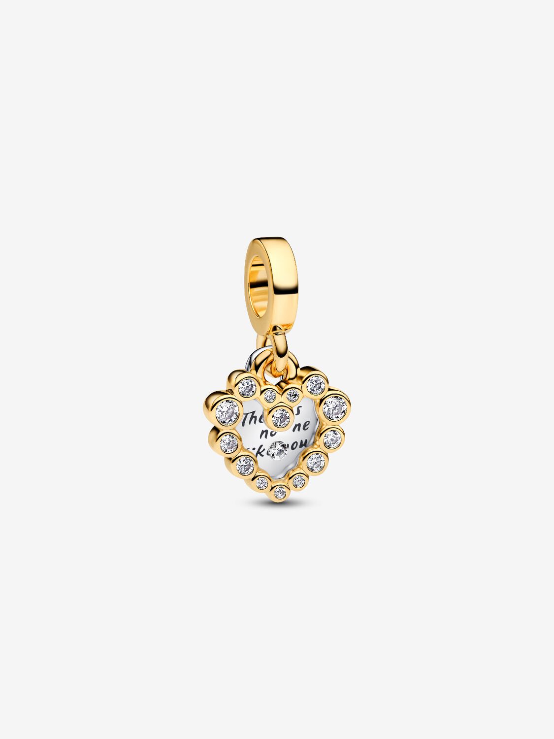Pandora Charm Pendente Doppio Cuore Nessuna come Te 763765C01