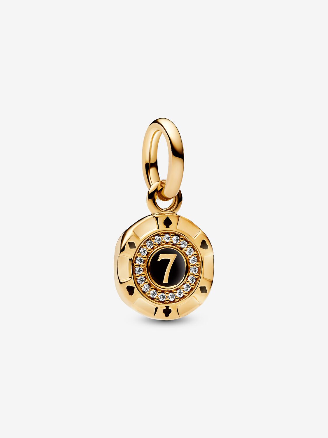 Pandora Charm Pendente Fiche da Poker Placcatura in Oro 14k 763920C01