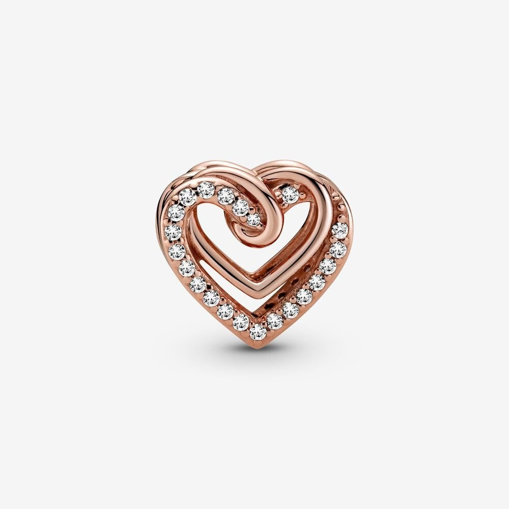 Pandora Charm Cuori Intrecciati Scintillanti 789270C01
