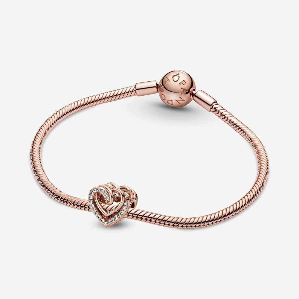 Pandora Charm Cuori Intrecciati Scintillanti 789270C01