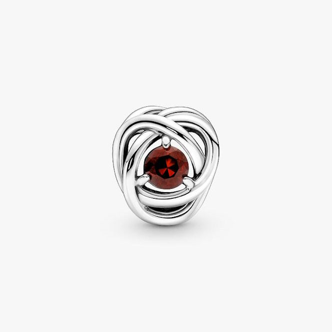 Pandora Charm Cerchio Eterno Rosso Scuro 790065C06