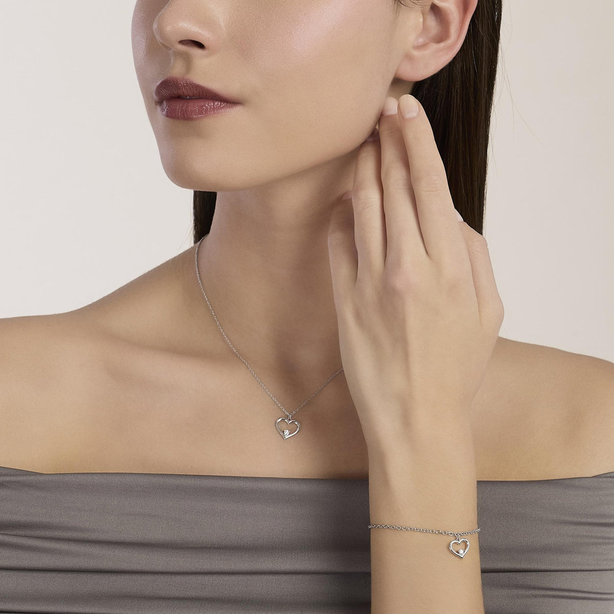 Mabina My Diamond Bracciale Cuore Diamanti 534175