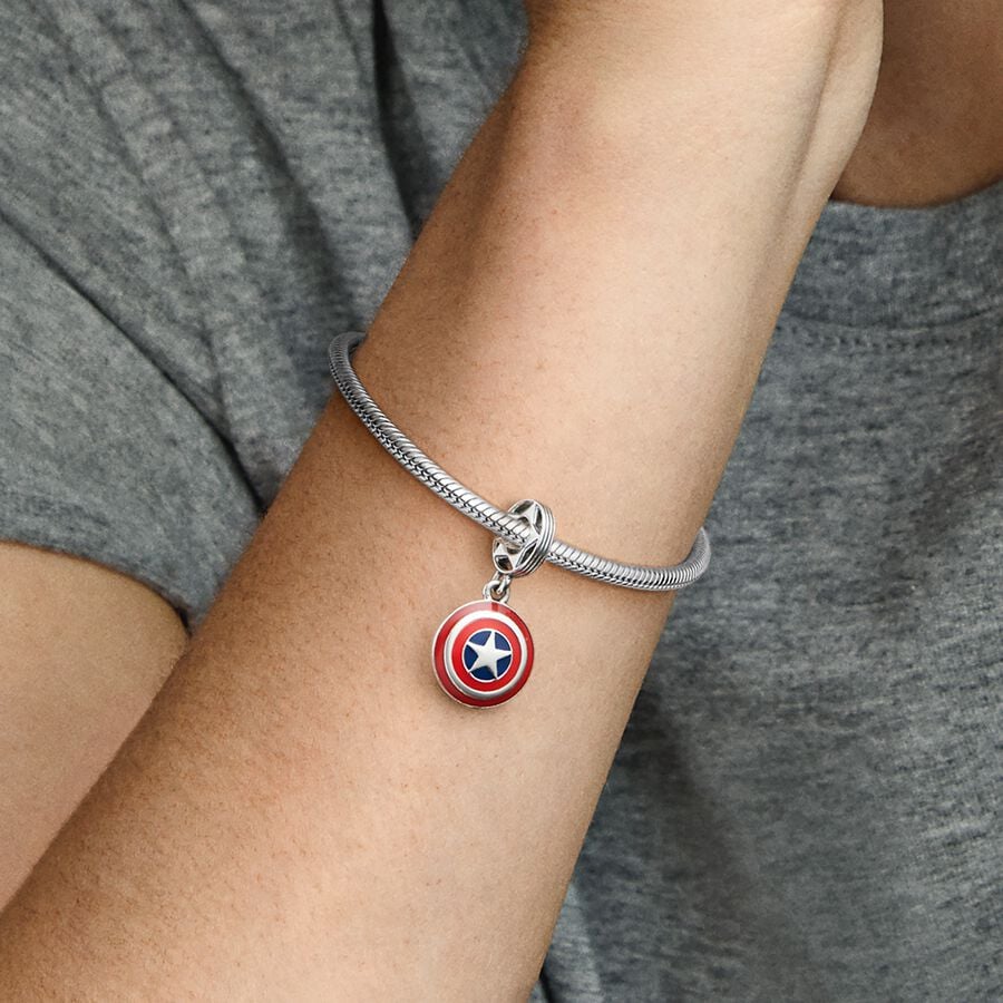 Pandora Marvel Charm Scudo di Captain America 790780C01