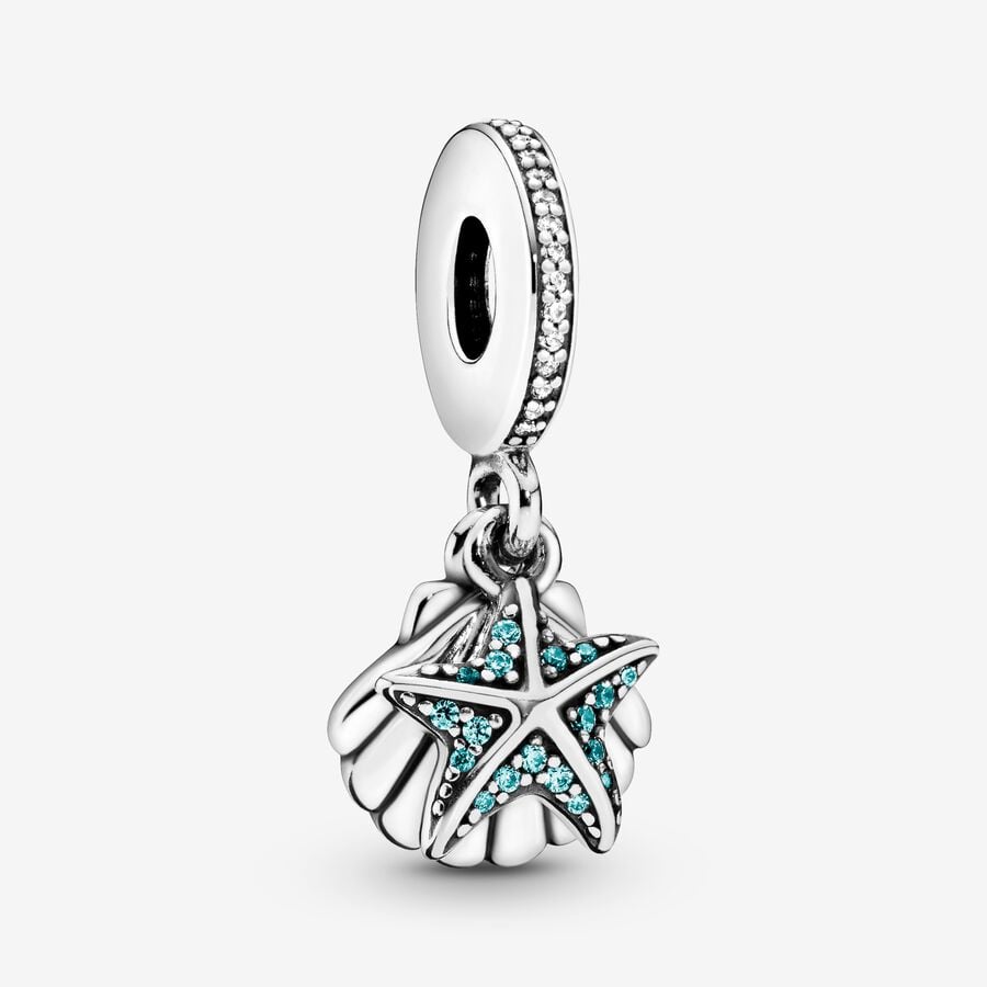 Pandora Charm Shell and Starfish 792076CZF