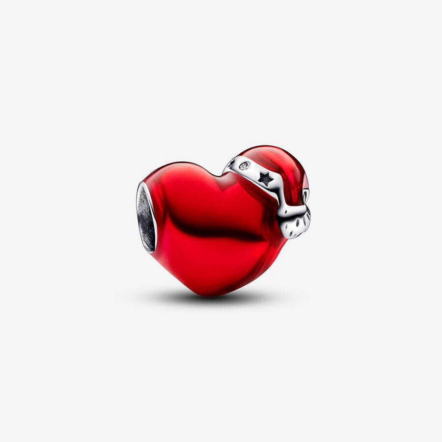 Pandora Christmas Red Heart Charm 792336C01