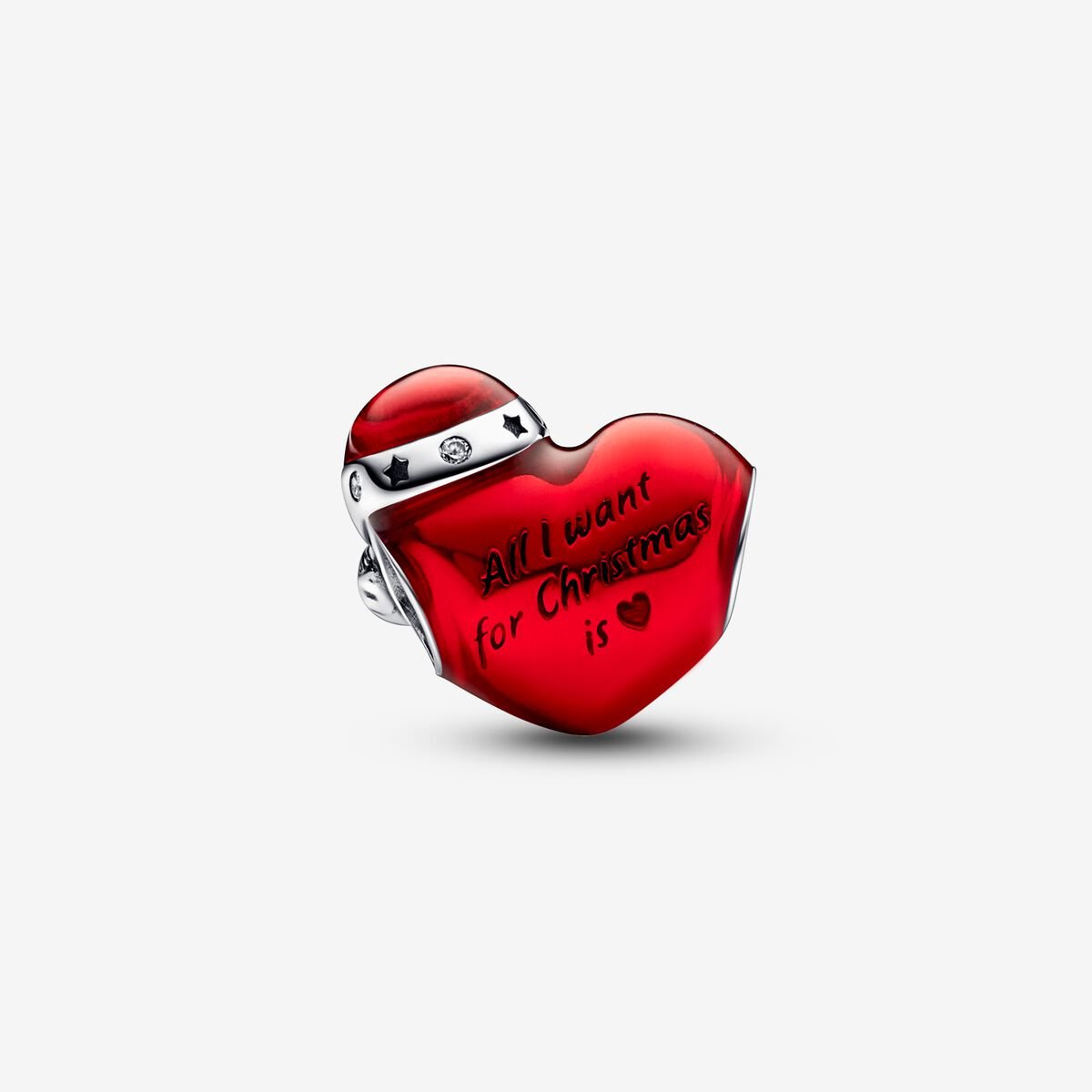 Pandora Charm Cuore Rosso Natalizio 792336C01