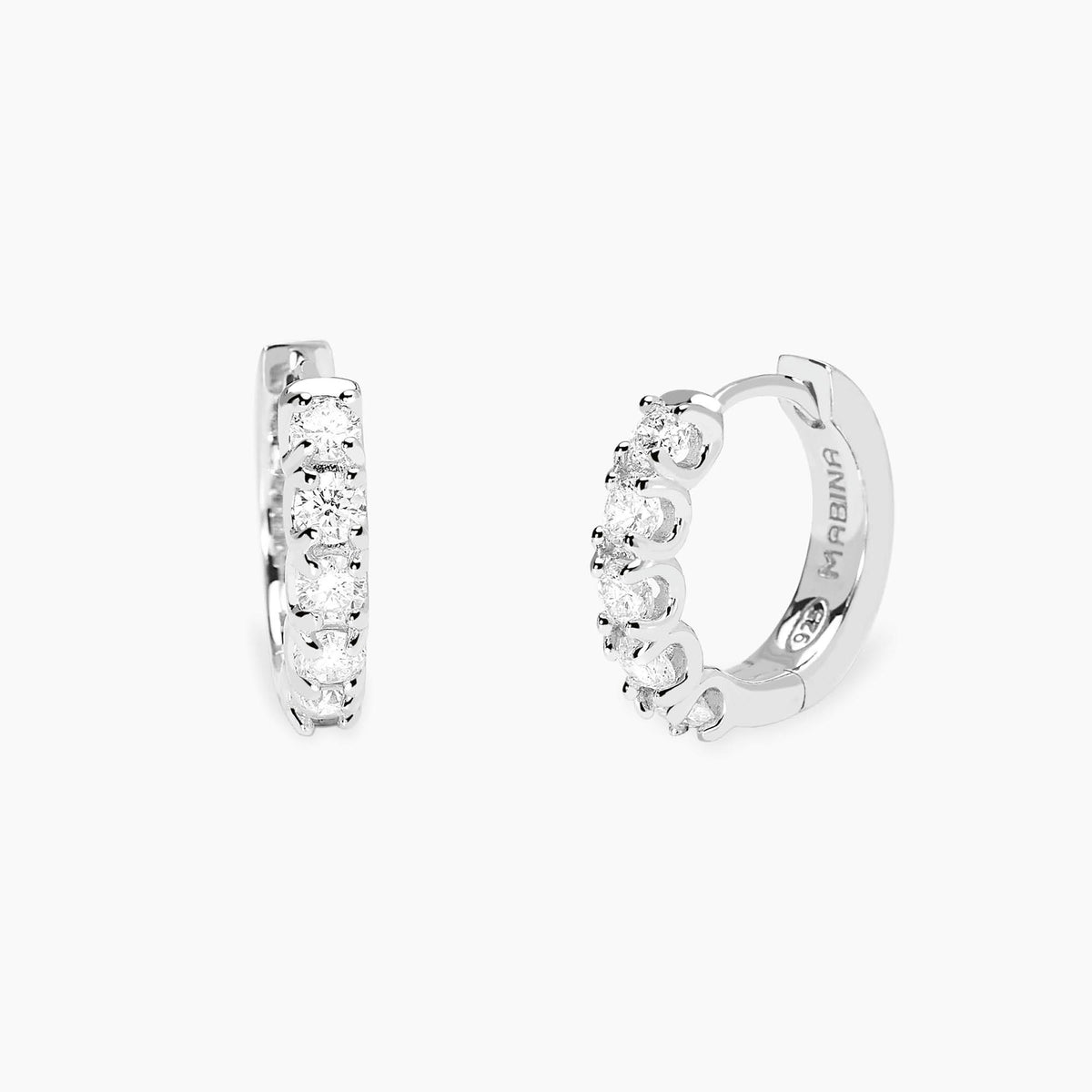 Mabina My Diamond Orecchini Cerchi Diamanti 563988