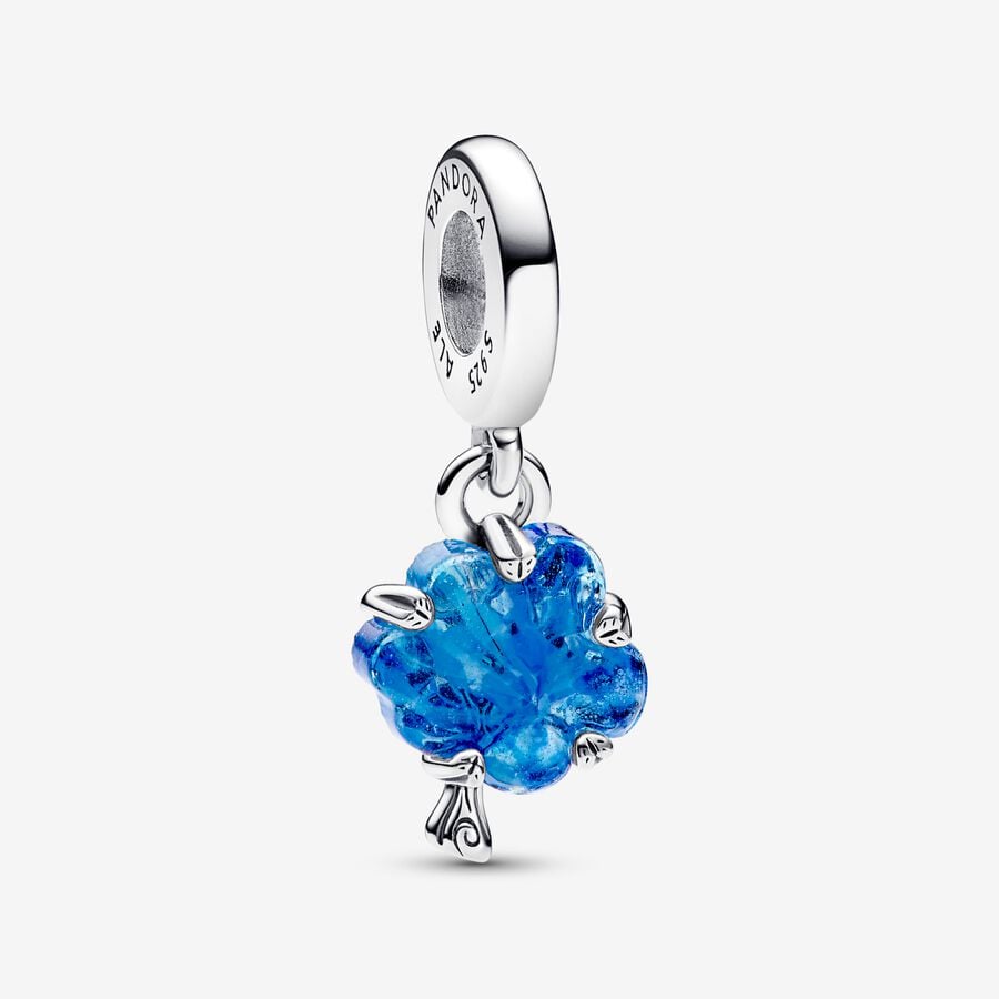 Pandora Charm Albero della Vita Vetro di Murano Blu 792614C01