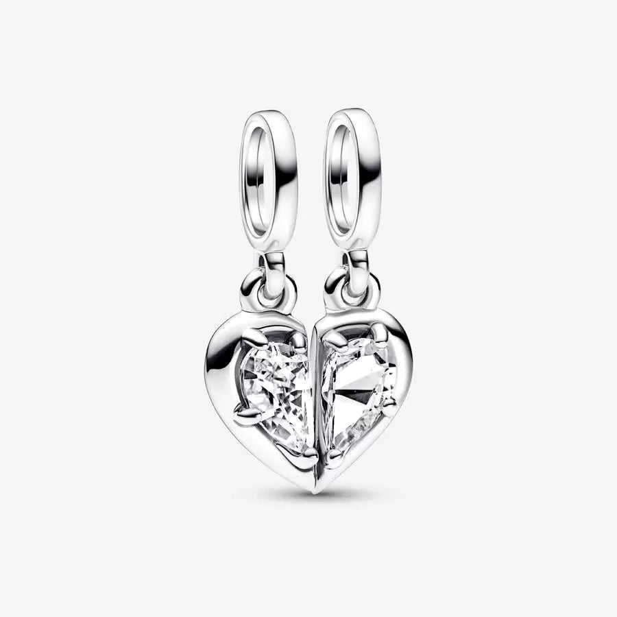 Pandora Charm Pendente Cuore Mamma e Figlia Divisibile 792643C01
