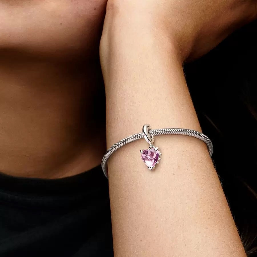 Pandora Charm Pendente Albero della Famiglia Rosa 792654C01