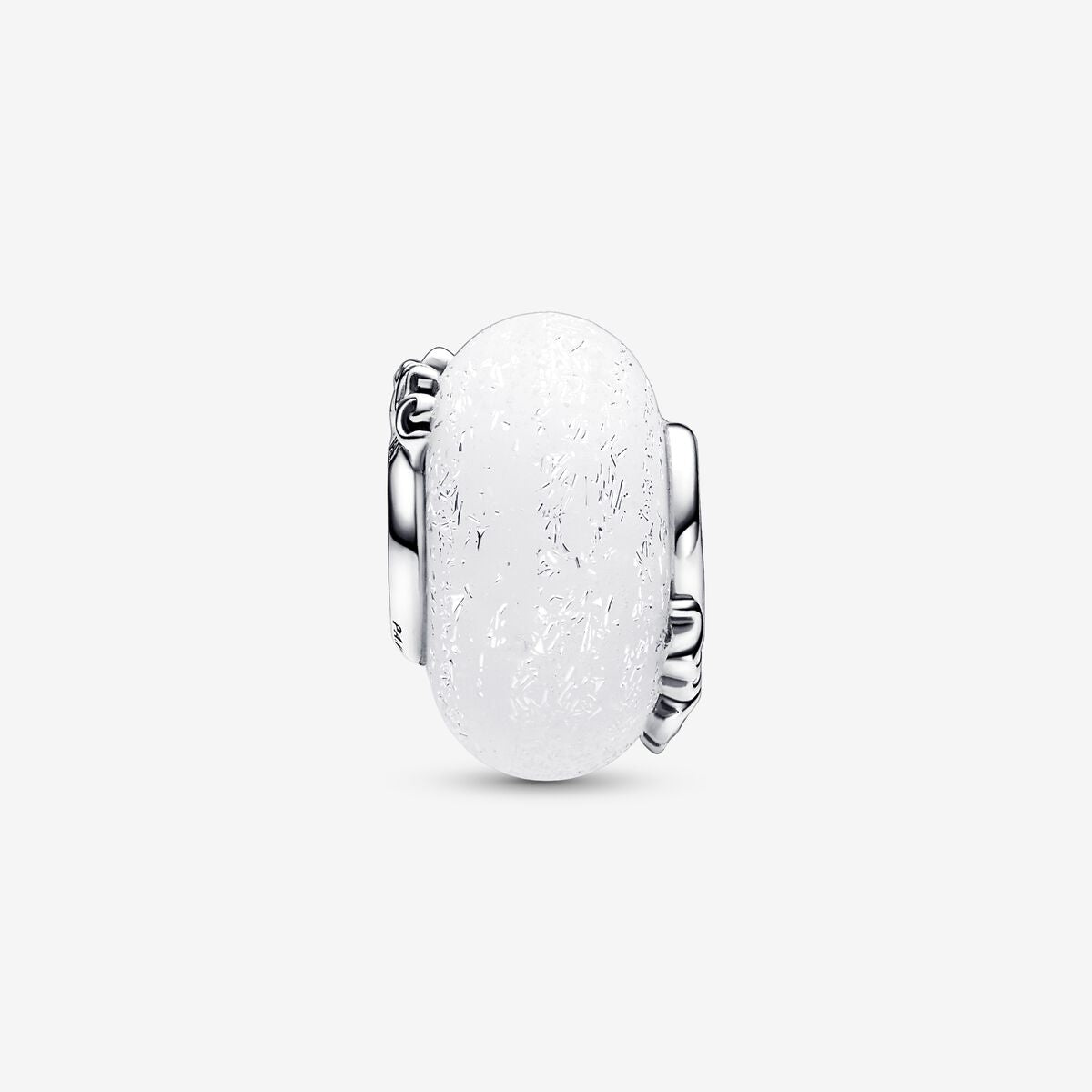 Pandora Charm Vetro di Murano Bianco Mom e Love 792655C00