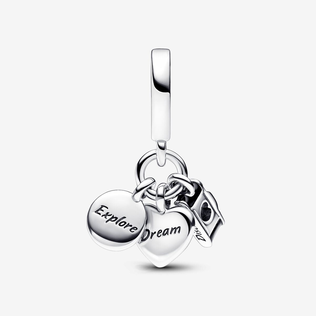 Pandora Charm Fotocamera, Cuore e Bussola 792703C01