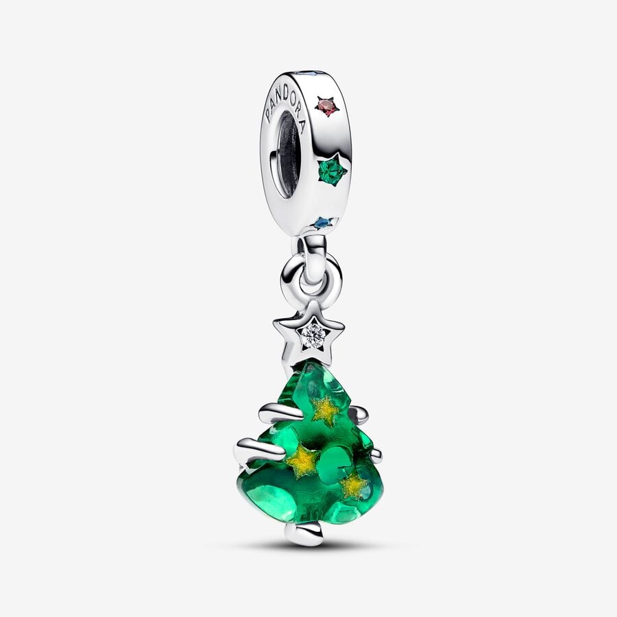 Pandora Charm Christmas Tree Pendant with Stars 792983C01