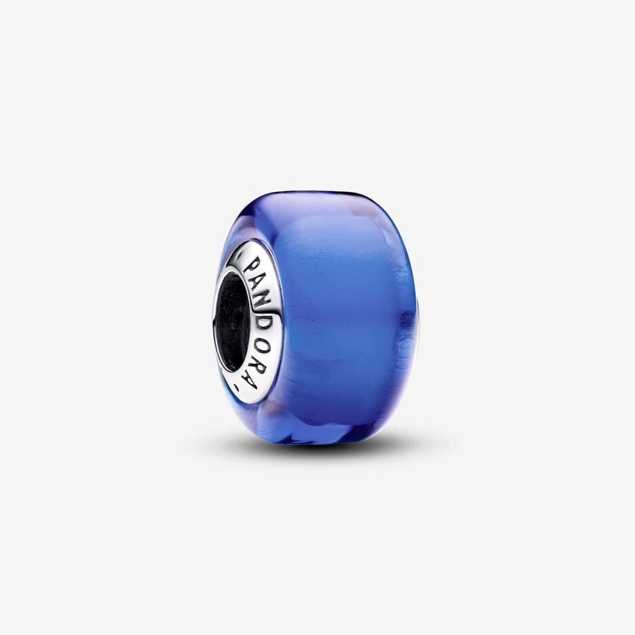 Pandora Charm Mini Vetro di Murano Blu 793105C00