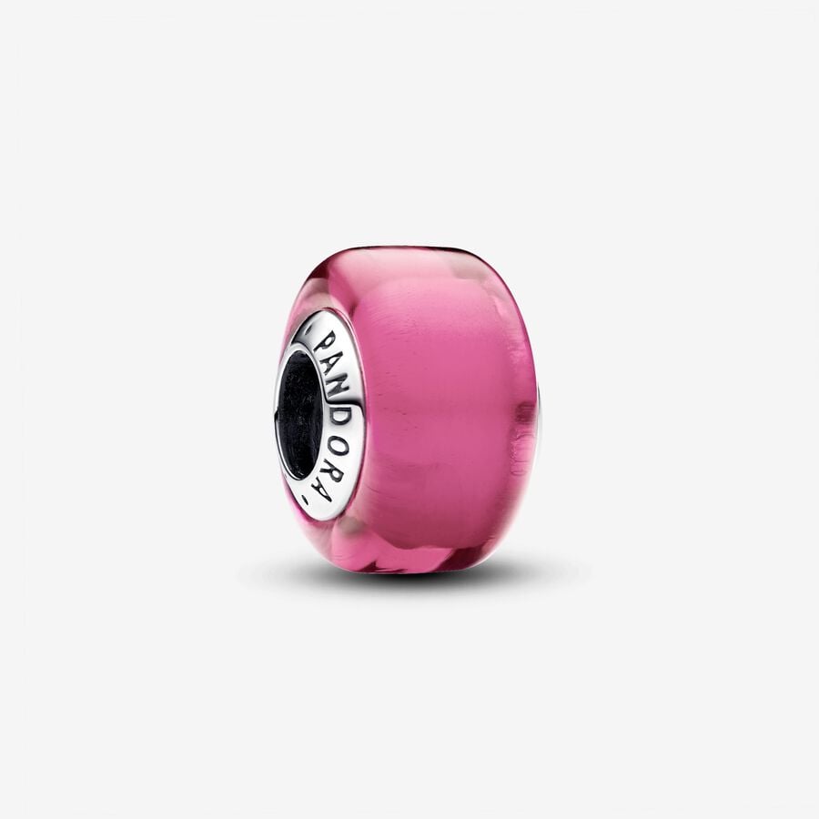 Pandora Charm Mini Vetro di Murano Rosa 793107C00