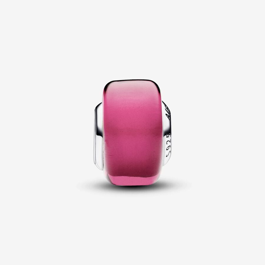 Pandora Charm Mini Vetro di Murano Rosa 793107C00