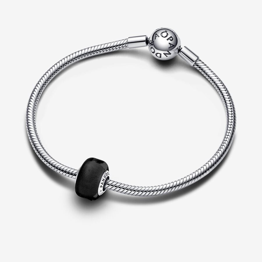 Pandora Charm Mini Vetro di Murano Nero 793117C00