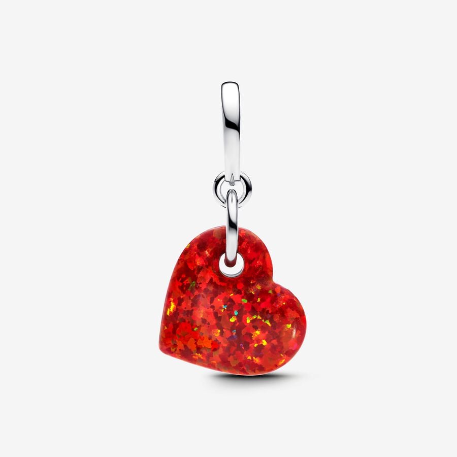 Pandora Pendente Cuore Opale Rosso 793348C01