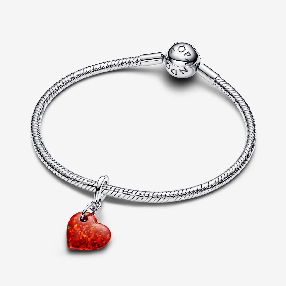 Pandora Pendente Cuore Opale Rosso 793348C01