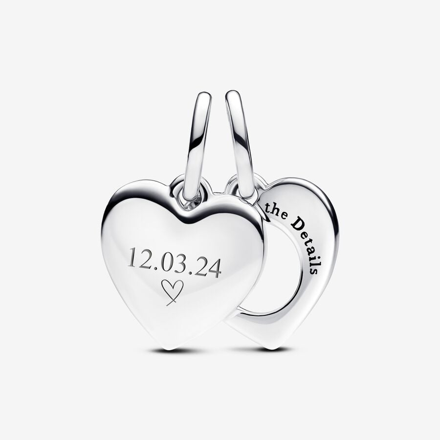 Pandora Pendente Cuore con lente di ingrandimento da incidere 793671C00