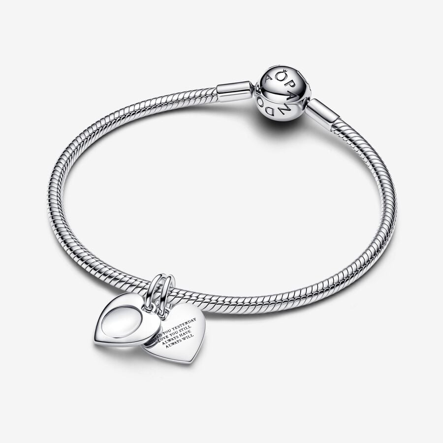 Pandora Pendente Cuore con lente di ingrandimento da incidere 793671C00