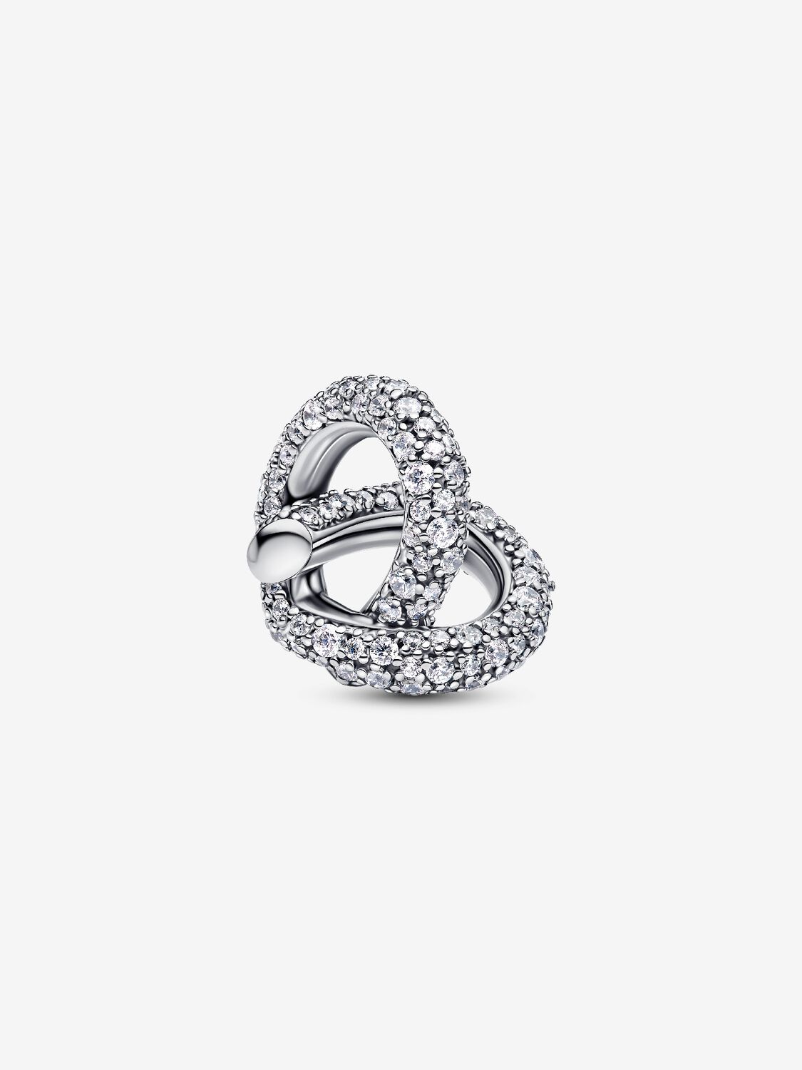 Pandora Charm Cuore Nodo Infinito e Pavè 793771C01