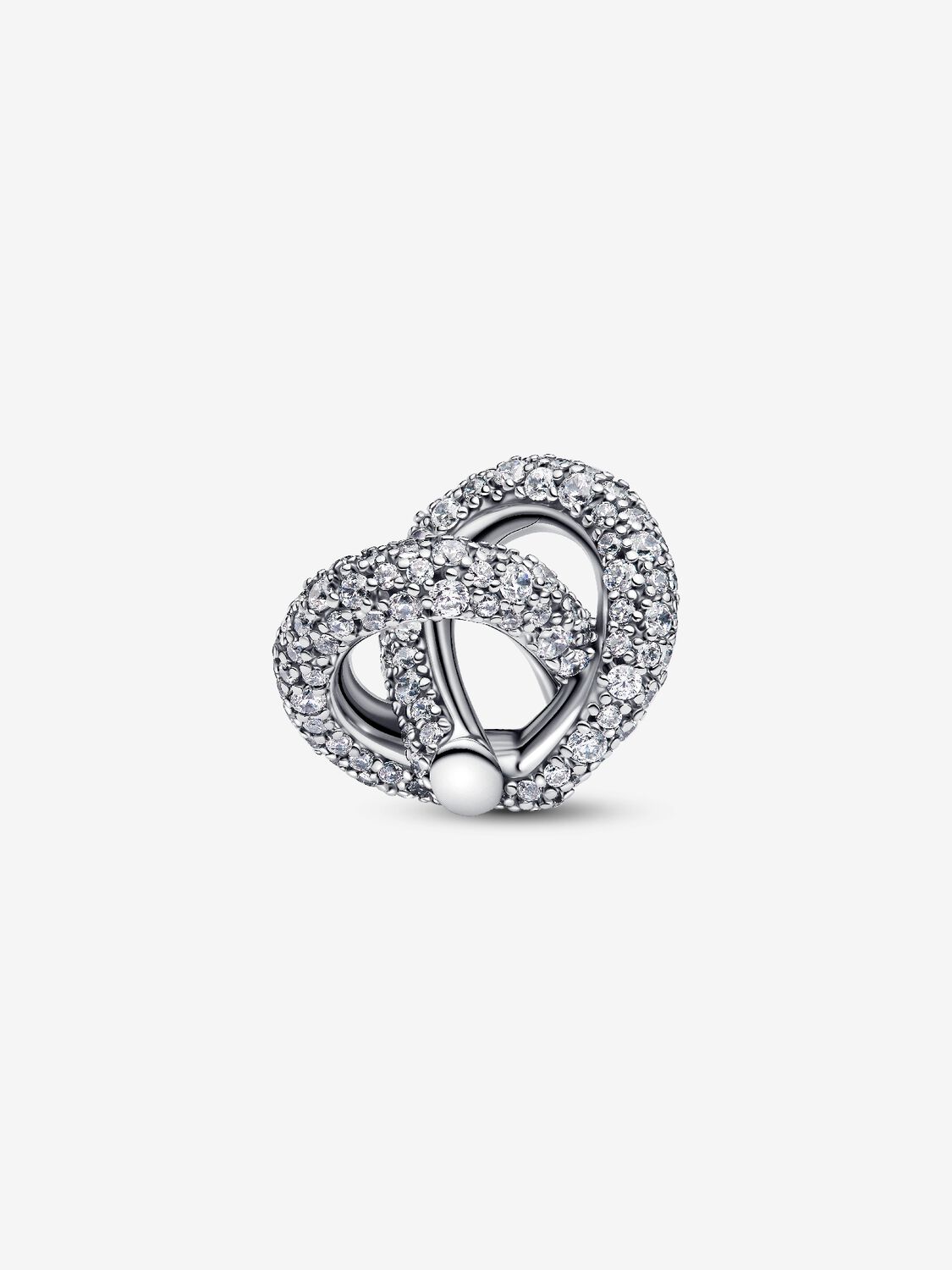 Pandora Charm Cuore Nodo Infinito e Pavè 793771C01