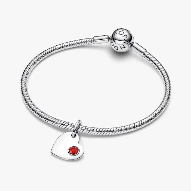 Pandora Charm Pendente Cuore Personalizzabile Rosso 794295C01