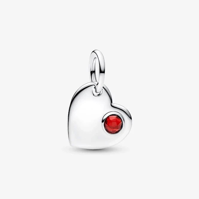 Pandora Charm Pendente Cuore Personalizzabile Rosso 794295C01