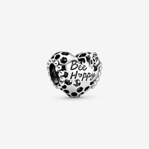 Pandora Bee Happy Honeycomb Heart Charm 798769C00