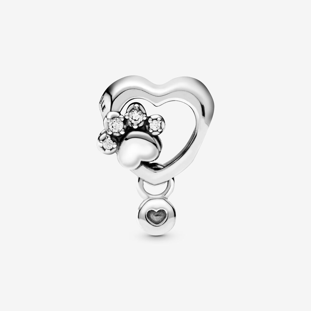 Pandora Charm Zampina e Cuore Scintillante 798873C01