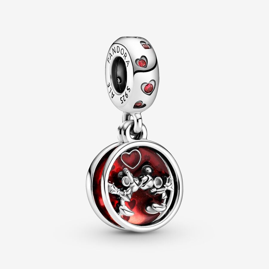 Pandora Charm Pendente Mickey Mouse & Minnie Amore e Baci 799298C01