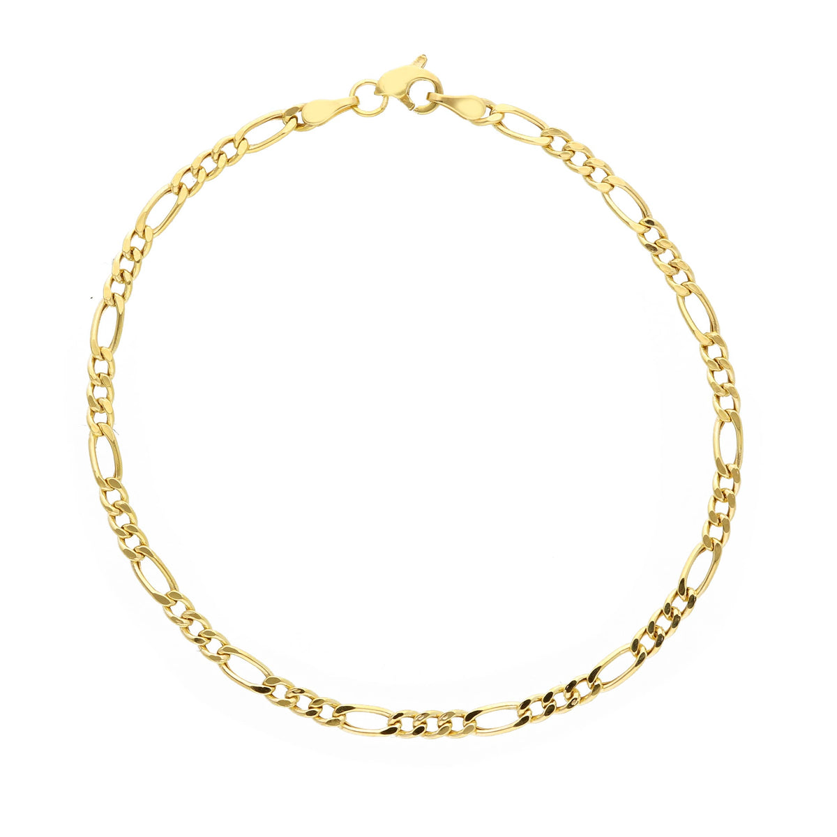 Bracciale 3 + 1 Oro Giallo 9kt 19 cm