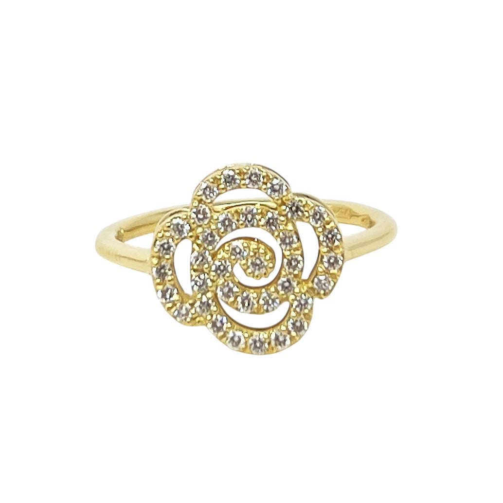 Quaglia Ring in Yellow and White Gold and Diamonds E613_An