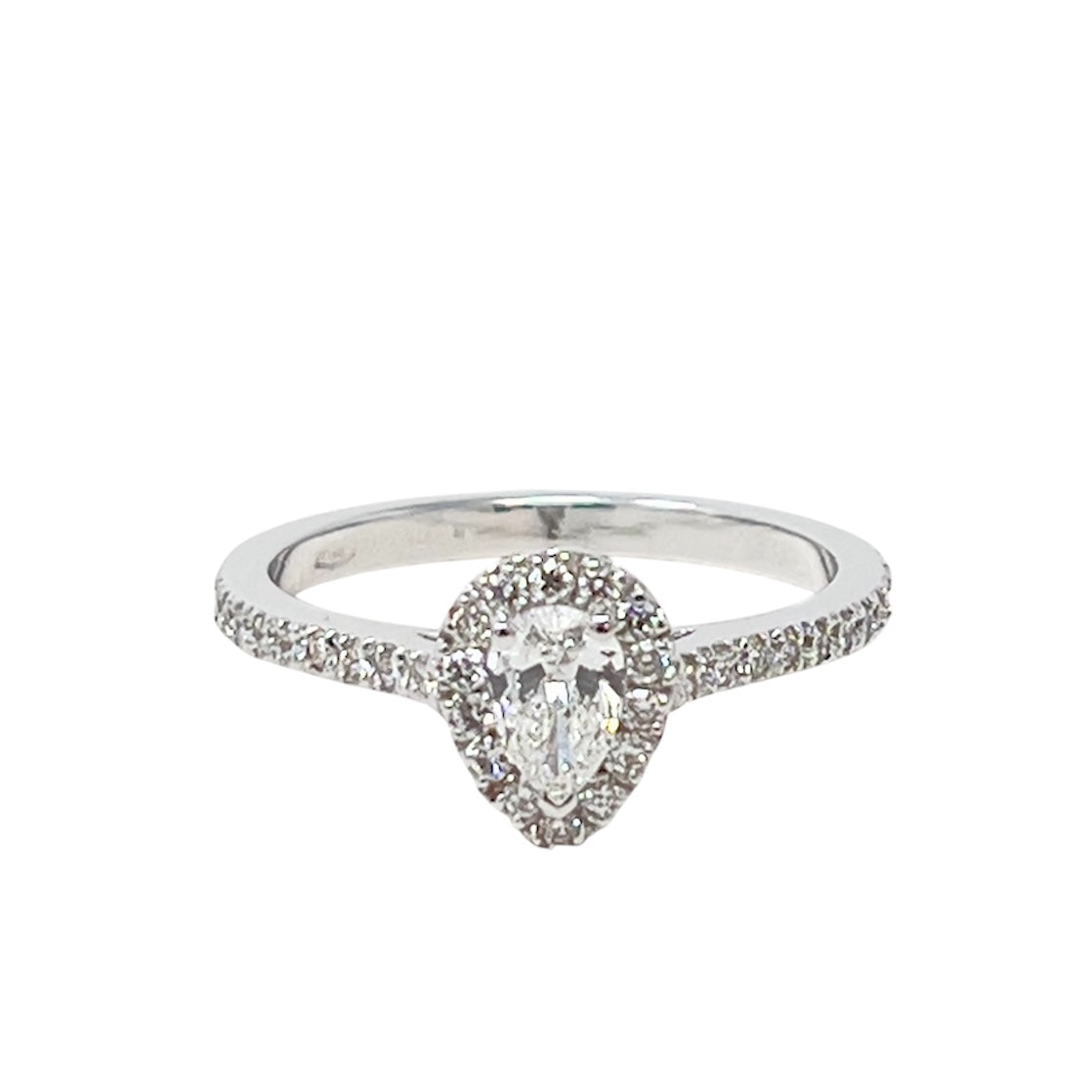 Maiocchi Milano Solitaire Ring 0.31 ct D VS2 + 0.10