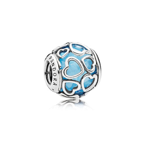 Pandora Charm Apri Il Tuo Cuore Azzurro Cielo 792036NBS