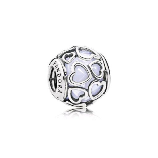 Pandora Charm Apri Il Tuo Cuore Bianco Opalescente 792036NOW