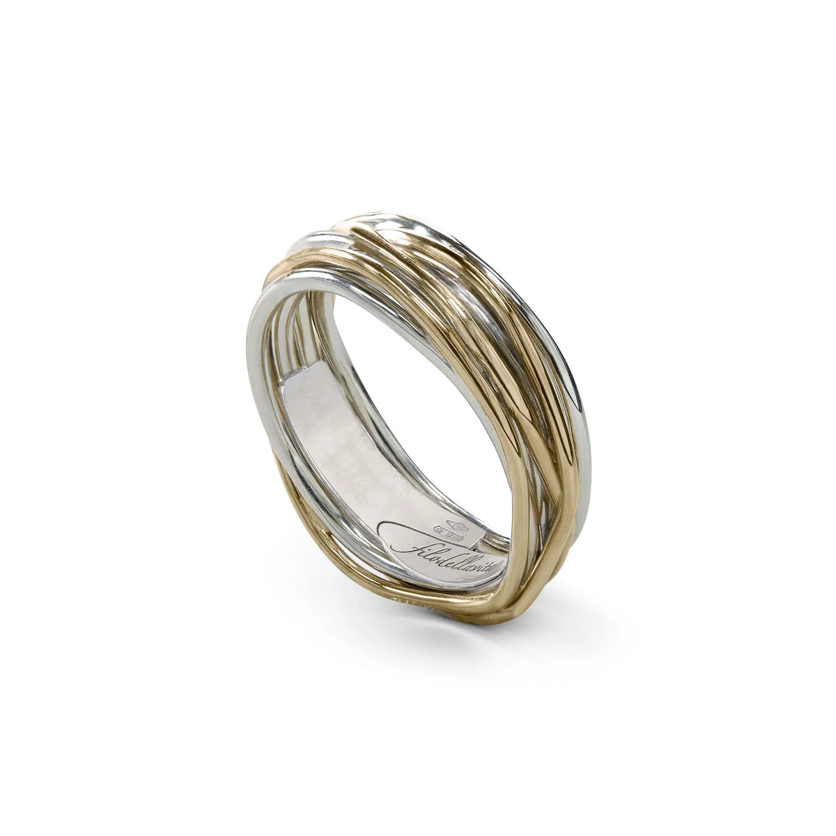 FILODELLAVITA CLASSIC, 7 FILI IN ORO GIALLO 9KT E ARGENTO 925