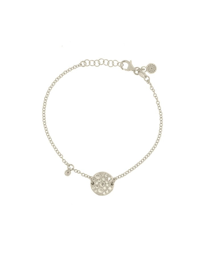 Alisei Milano Bracciale con Pendente Tondo - Bianco