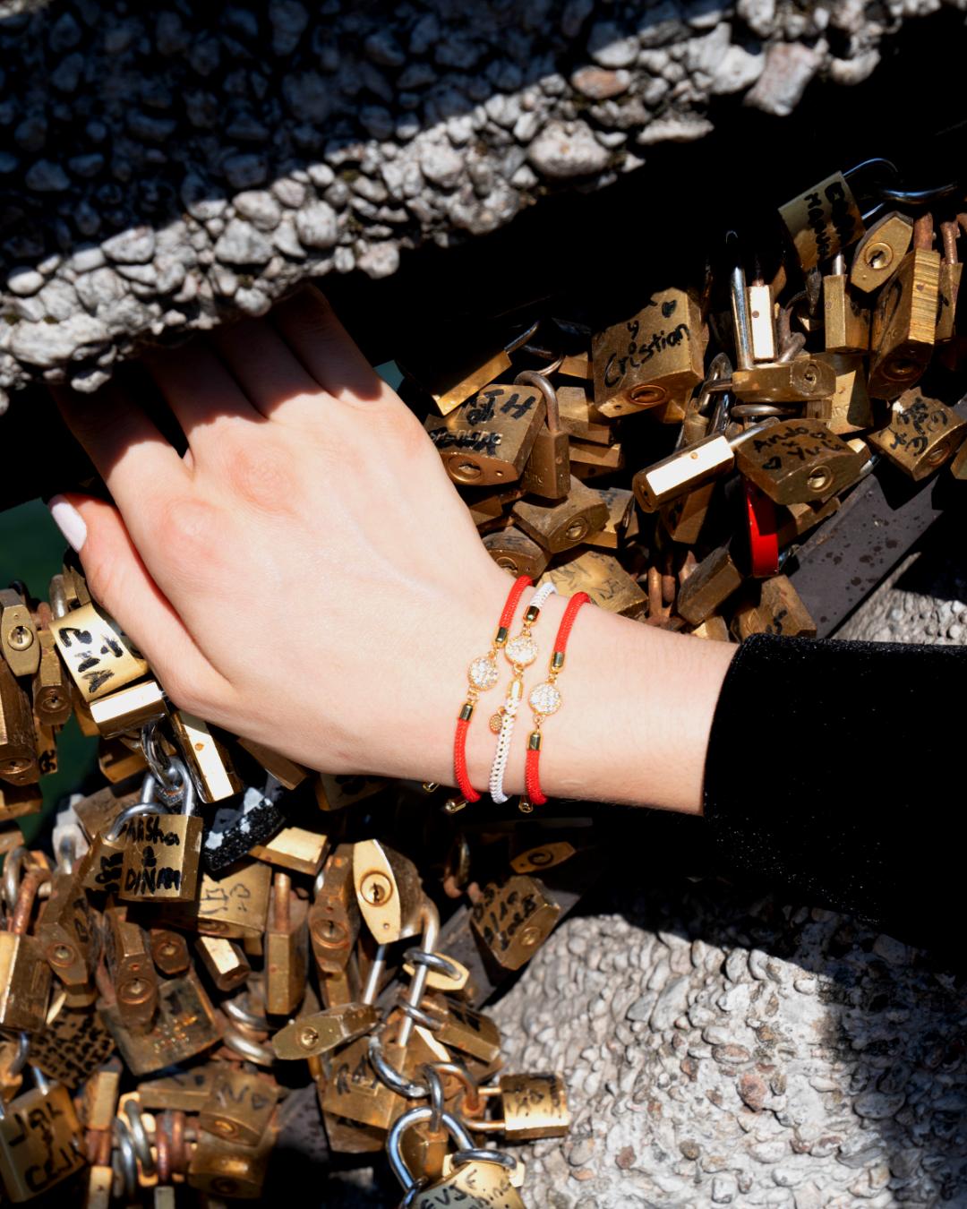 Alisei Milano Bracciale Cordino Rosso