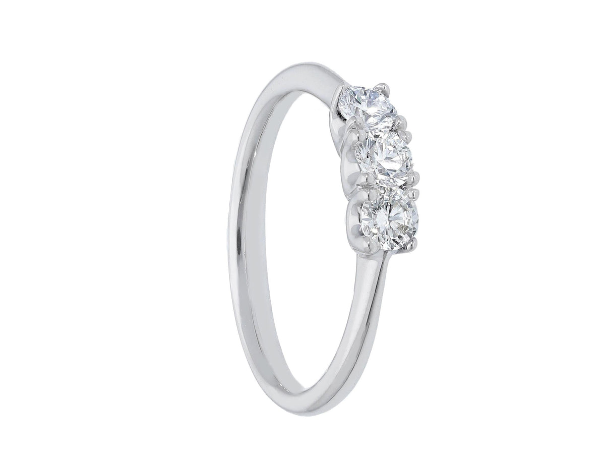 Maiocchi Milano Trilogy Ring in White Gold and Diamonds 0.29 G