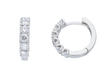  Maiocchi Milano Hoop Earrings in White Gold and Diamonds 0.87 ct G