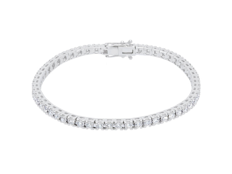  White diamond tennis bracelet ct. 3.40