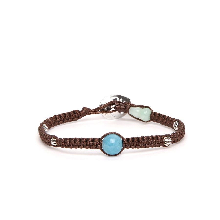 Tamashii Bracciale Silver & Jade collection Giada Azzurro Cielo BHS919B-196