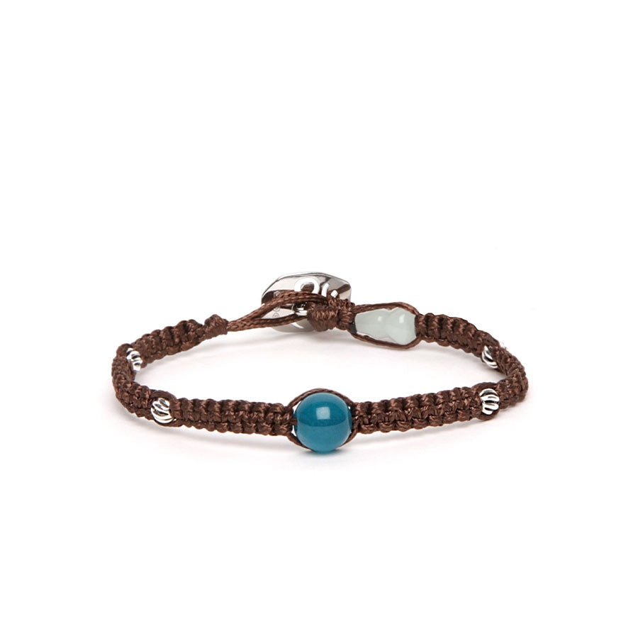 Tamashii Bracciale Silver & Jade collection Giada Verde Lago BHS919B-215