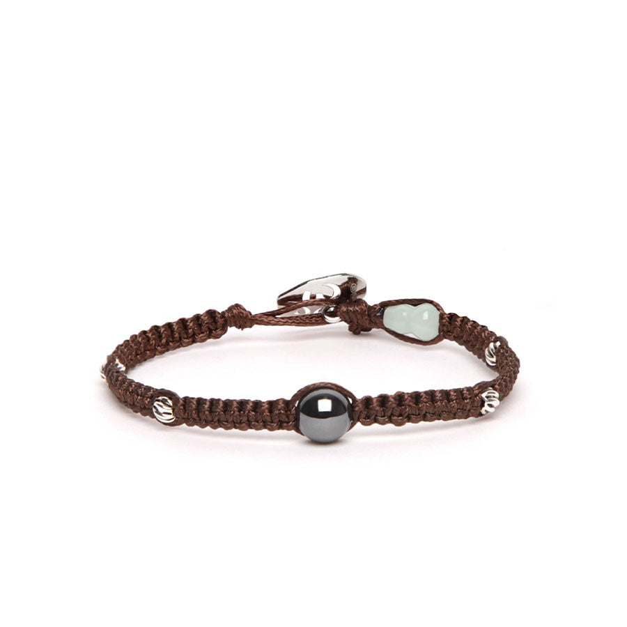 Tamashii Bracciale Silver & Jade collection Ematite BHS919B-22