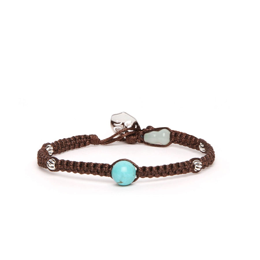 Tamashii Bracciale Silver & Jade collection Turchese BHS919B-07