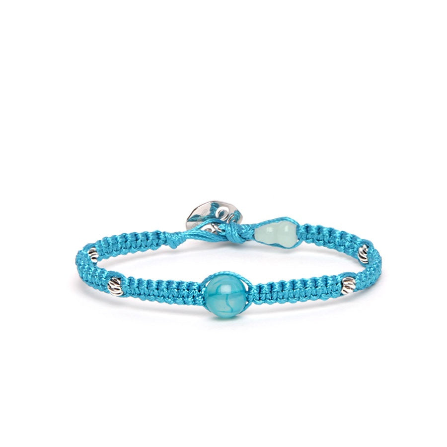 Tamashii Bracciale Silver & Jade collection Agata Tibet sky BHS919M-210