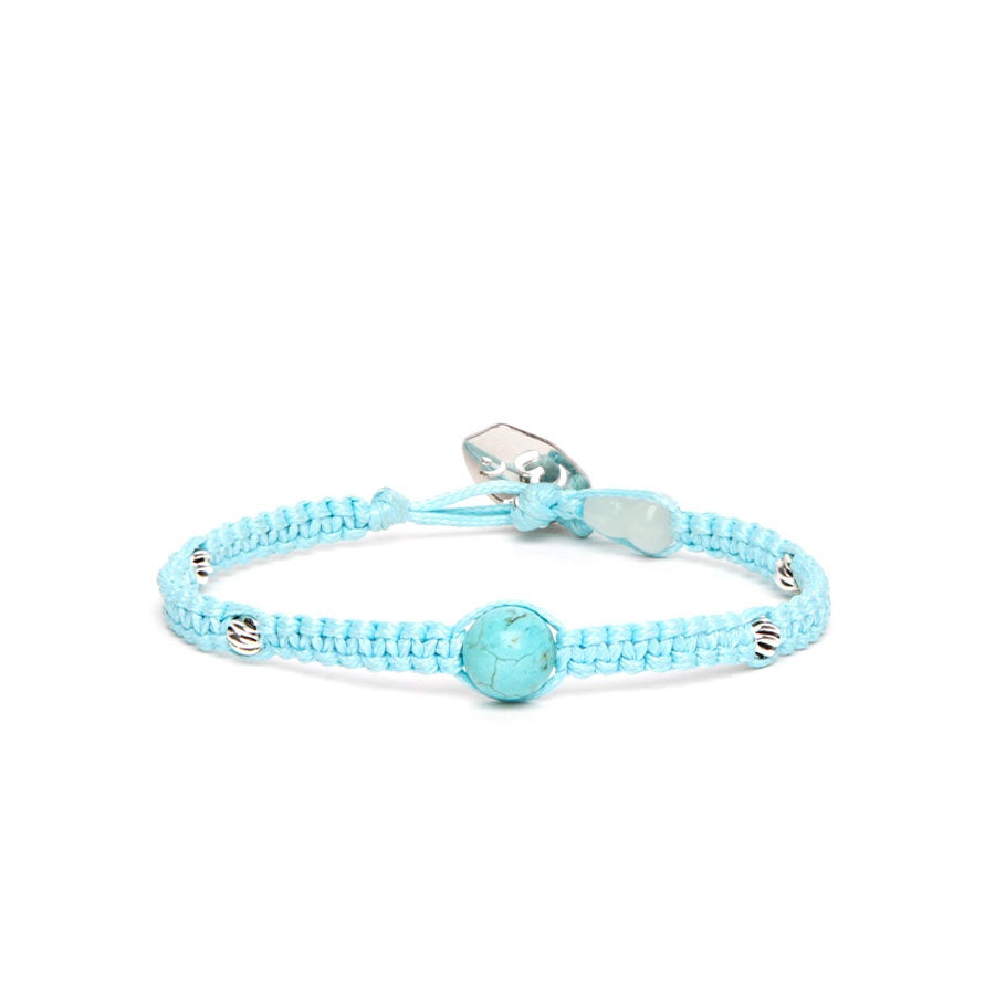 Tamashii Bracciale Silver & Jade collection Turchese BHS919M-07
