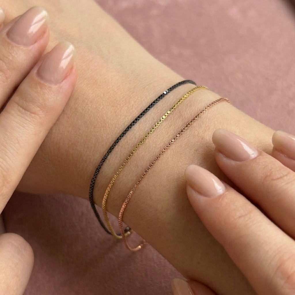 Minimal by Maiocchi Bracciale Saldato Veneziana Oro 18kt